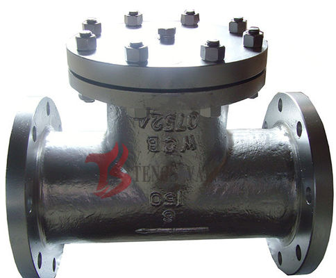 Cast Steel T Type Strainer , Inline T Strainer 150LB / 300LB Straight Through