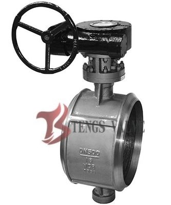 BW Weld End Metal Seal Butterfly Valve BFV Bi - Directional Bubble Tight Shut Off