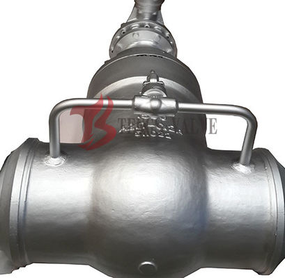 Cast Steel Flex / Solid Wedge Gate Valve With Bypass Valve HF Seal API / DIN Standard
